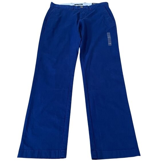 Tommy Hilfiger Men's TH Flex Pants Navy Size 31x32 Casual Career Wear New - Picture 1 of 5